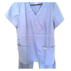 Greys anatomy ceil blue scrub set